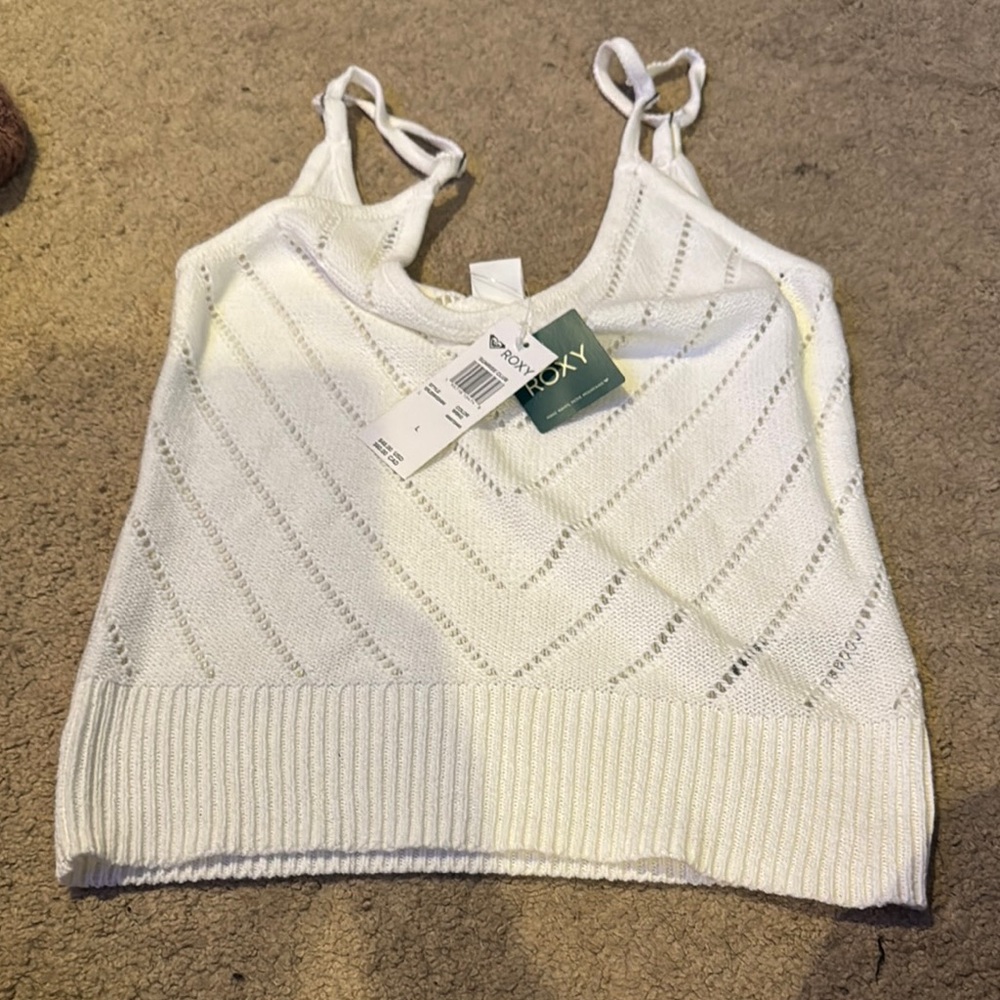 Roxy Ivory Knit Cami Top